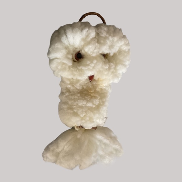 Vintage Fuzzy Macrame Owl - Picture 2 of 11